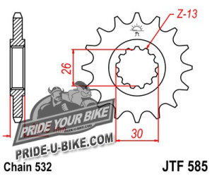 Звезда передняя JT Sprockets JTF585