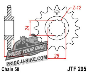 Звезда передняя JT Sprockets JTF295