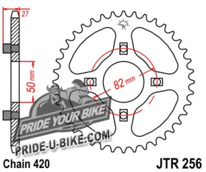 Звезда задняя JT Sprockets JTR256