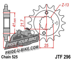 Звезда передняя JT Sprockets JTF296