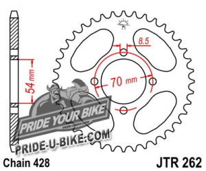 Звезда задняя JT Sprockets JTR262