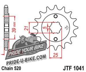 Звезда передняя JT Sprockets JTF1041