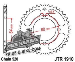 Звезда задняя JT Sprockets JTR1910