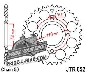Звезда задняя JT Sprockets JTR852