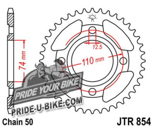 Звезда задняя JT Sprockets JTR854