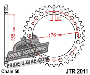 Звезда задняя JT Sprockets JTR2011