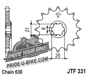 Звезда передняя JT Sprockets JTF331