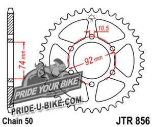 Звезда задняя JT Sprockets JTR856