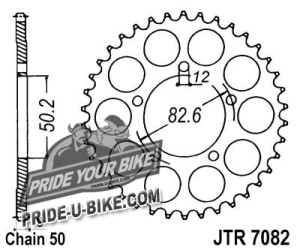 Звезда задняя JT Sprockets JTR7082