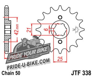 Звезда передняя JT Sprockets JTF338