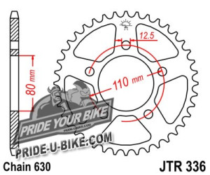 Звезда задняя JT Sprockets JTR336