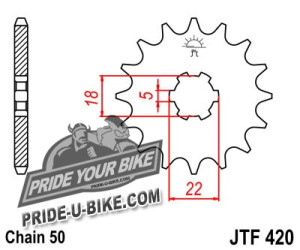 Звезда передняя JT Sprockets JTF420