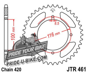 Звезда задняя JT Sprockets JTR461