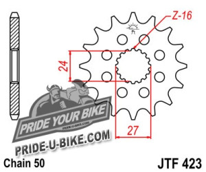Звезда передняя JT Sprockets JTF423