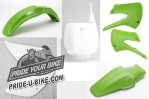 Комплект пластика UFO Kawasaki KX 85 100 2001 2010 KX85 KX100 Комплект пластика UFO Kawasaki KX 85 100 2001 2010 KX85 KX100