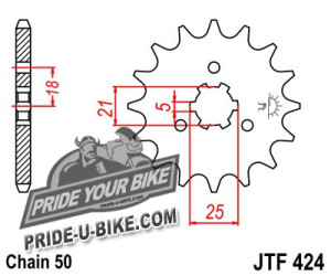 Звезда передняя JT Sprockets JTF424