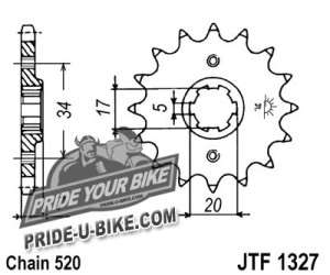 Звезда передняя JT Sprockets JTF1327