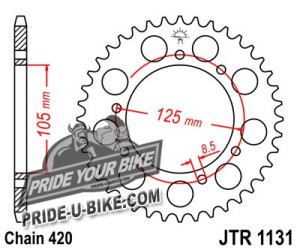 Звезда задняя JT Sprockets JTR1131