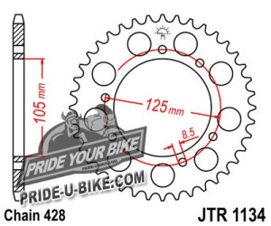 Звезда задняя JT Sprockets JTR1134