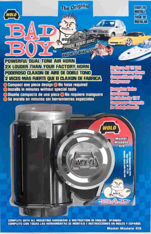 Пневматически гудок / сигнал двухтонный Wolo BAD BOY DUAL TONE AIR HORN Model 419  Пневматически гудок / сигнал двухтонный Wolo BAD BOY DUAL TONE AIR HORN Model 419