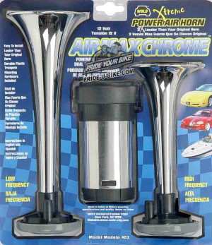 Пневматически гудок / сигнал двухтонный Wolo Air Max Chrome model 403 dual tone air horn Пневматически гудок / сигнал двухтонный Wolo Air Max Chrome model 403 dual tone air horn