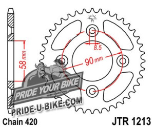 Звезда задняя JT Sprockets JTR1213