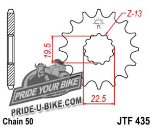 Звезда передняя JT Sprockets JTF435