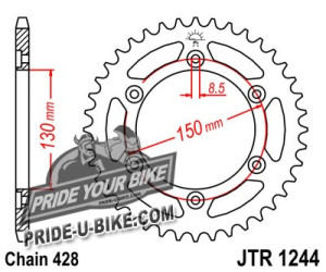 Звезда задняя JT Sprockets JTR1244