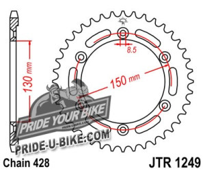 Звезда задняя JT Sprockets JTR1249