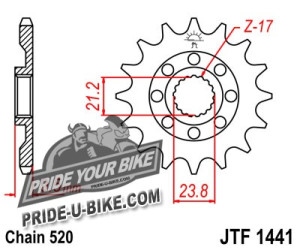 Звезда передняя JT Sprockets JTF1441