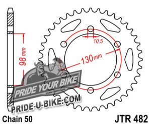 Звезда задняя JT Sprockets JTR482