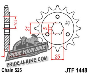 Звезда передняя JT Sprockets JTF1448