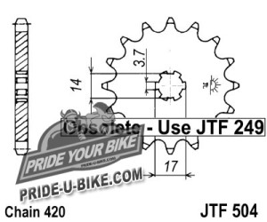 Звезда передняя JT Sprockets JTF504