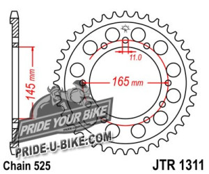 Звезда задняя JT Sprockets JTR1311