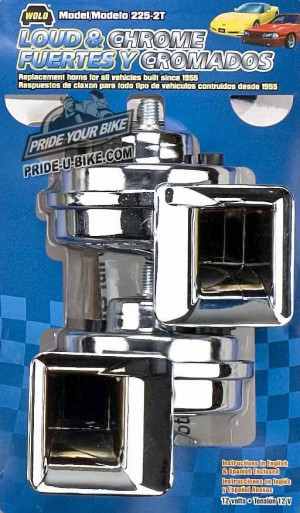 Электронный звуковой сигнал Wolo Loud and Chrome MODEL 225-2T 