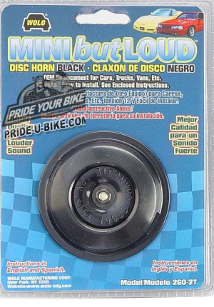 Электронный звуковой сигнал Wolo Mini but Loud MODEL 250-2T черный